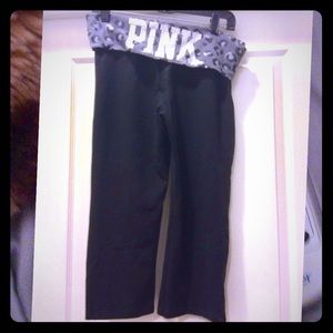 Victoria secret Capri yoga pants gray leopard